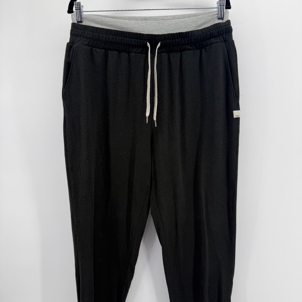 Vuori Mens Pronto Performance Jogger Pants Black Size L Stretch Drawstring
